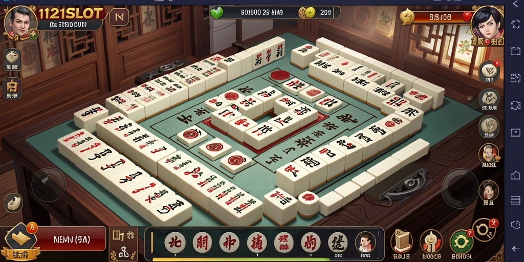 Gameplay seru Mahjong di 1121SLOT.