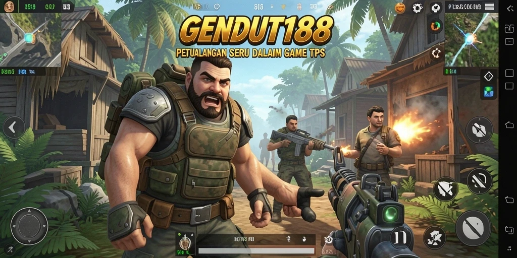 Tampilan gameplay seru dari GENDUT188 yang menampilkan aksi pertarungan.