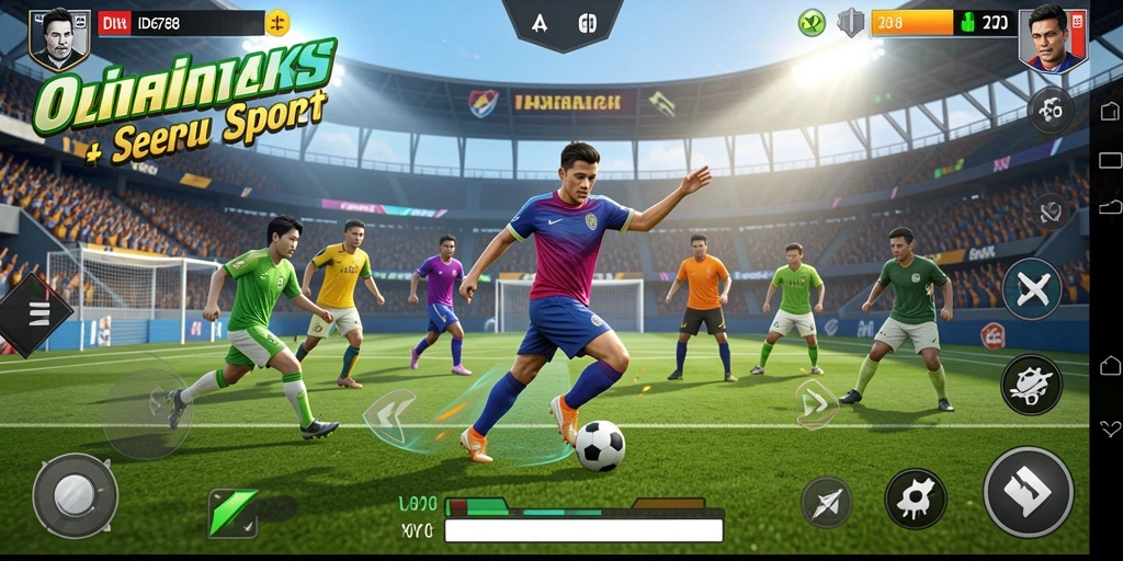 Screenshot gameplay ID6788 menunjukkan aksi seru dalam olahraga.