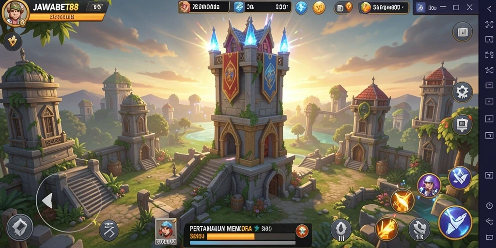 Gameplay menarik dari JAWABET88 di dalam pertahanan menara.