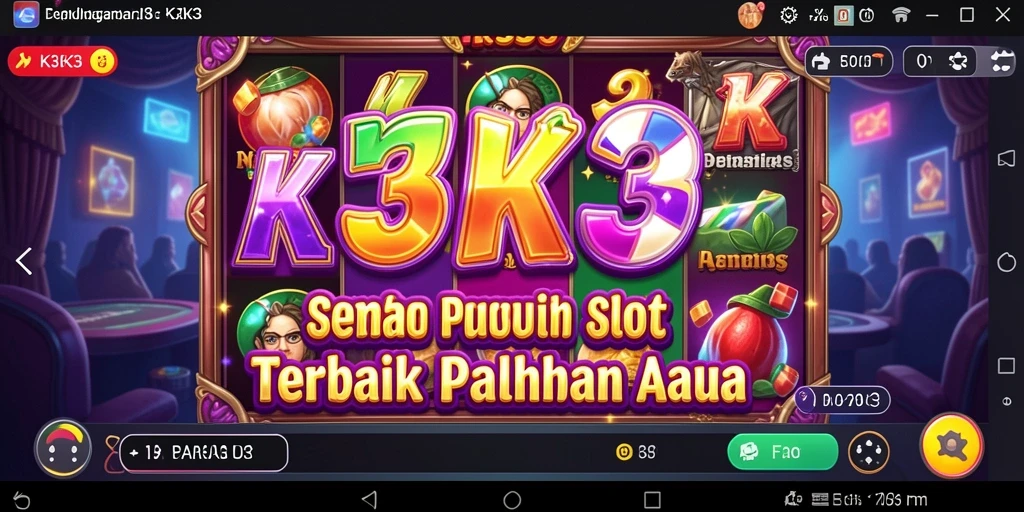 Tampilan gameplay K3K3 yang menyenangkan dan interaktif.