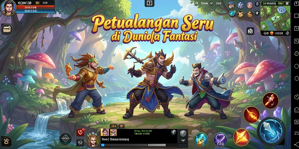 Screenshot menunjukkan momen seru dalam gameplay KOIN138.