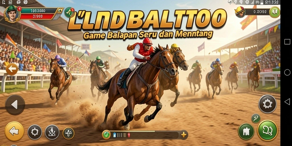 Tampilan menarik gameplay LTDTOTO dengan balapan yang seru.