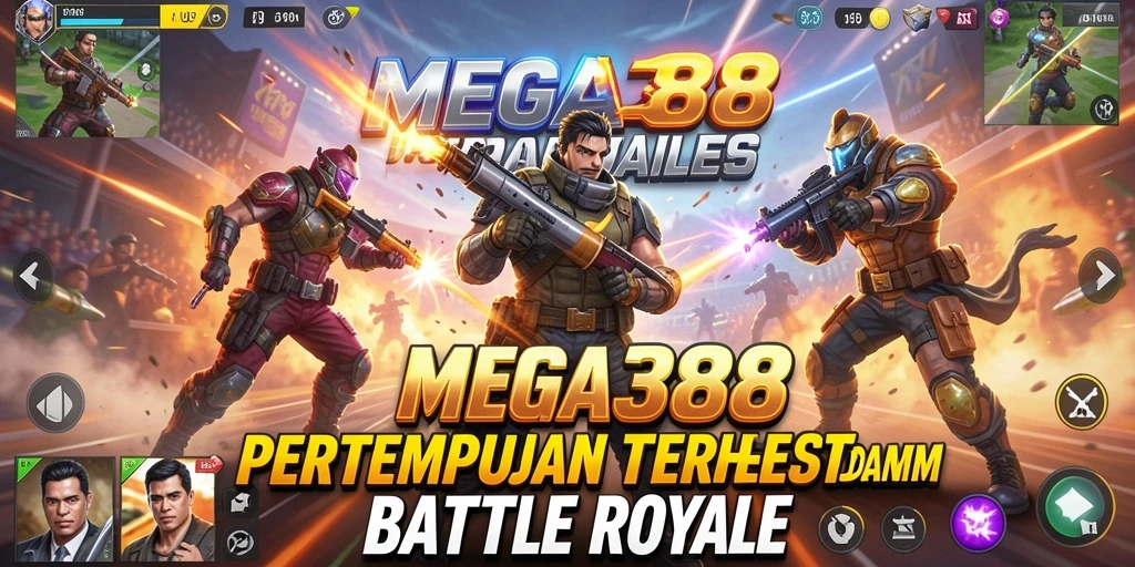 Gameplay seru dalam pertarungan Battle Royale MEGA388.