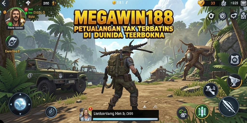 Tangkapan layar dari gameplay <strong>MEGAWIN188</strong> yang menunjukkan eksplorasi dunia terbuka.