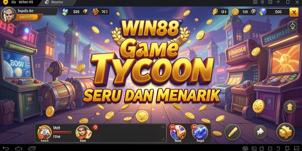 Screenshot gameplay WIN88 yang menampilkan momen pengelolaan bisnis Tycoon.