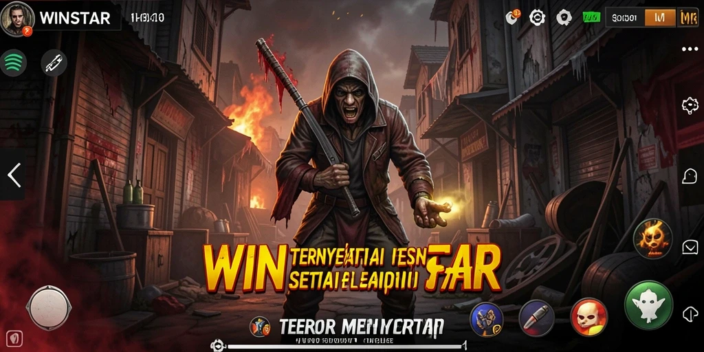 Gameplay menegangkan WINSTAR yang menyelimuti pemain dalam kegelapan.